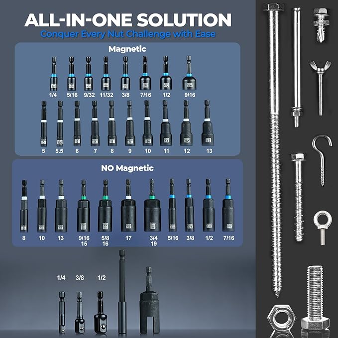 NutForce™ Pro Nut Driver Bit Set