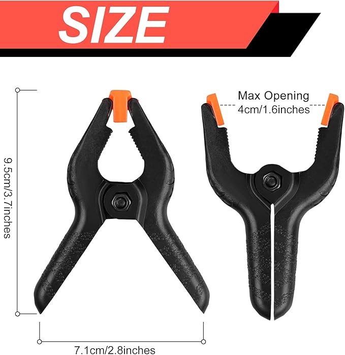 GripFlex™ 8-Piece 4.5" Nylon Spring Clamp Set
