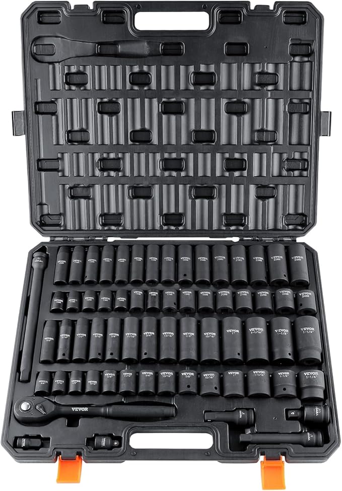 TorqueMax™ 65-Piece 1/2" Impact Socket Set