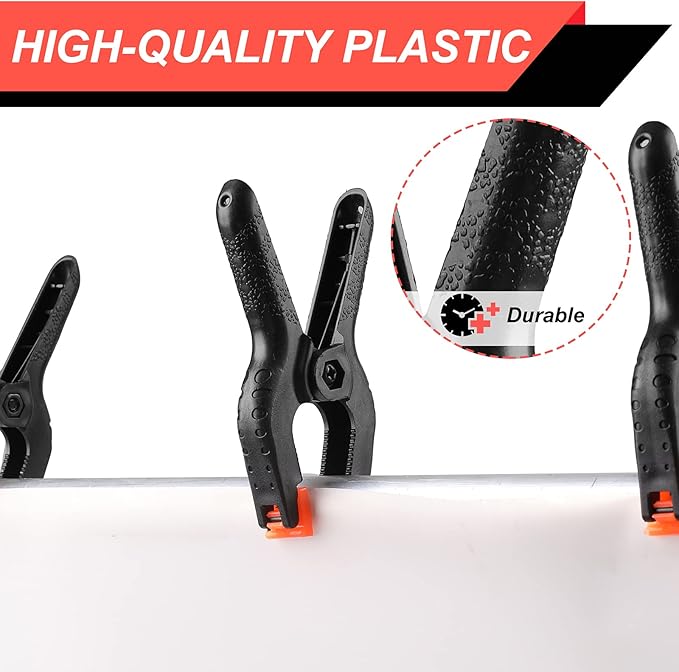 GripFlex™ 8-Piece 4.5" Nylon Spring Clamp Set